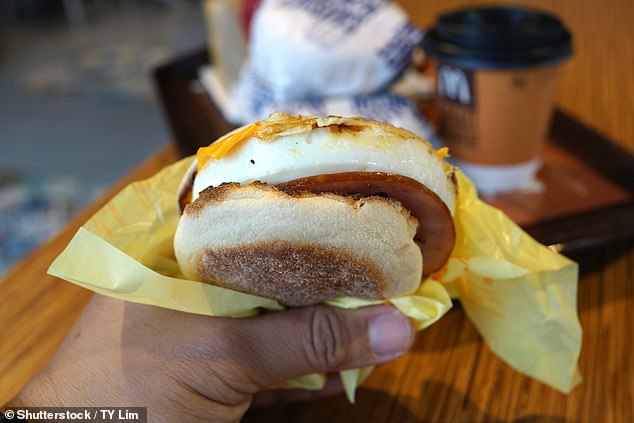 The morning menu offers a wide choice of McMuffins with a fried egg and the famous pancakes where the fast food chain uses eggs in the batter