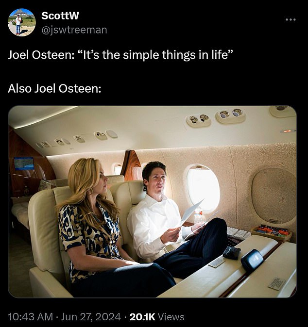 1719880062 417 Millionaire televangelist Joel Osteen is roasted over tweet to his