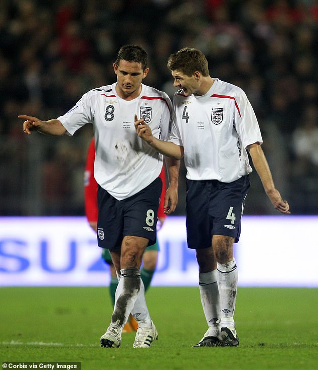 A succession of English managers have failed to get the best out of Frank Lampard (left) and Steven Gerrard (right) in the Three Lions' midfield