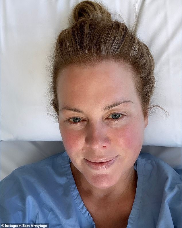 The 47-year-old Farmer Wants A Wife presenter confirmed on Instagram on Tuesday that she had undergone a total hip replacement at St Vincent's Private Hospital in Sydney