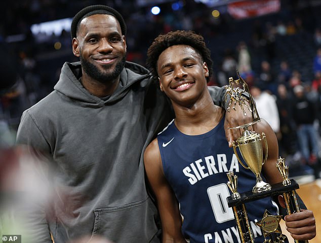 Bronny and LeBron James are the first father-son duo to play together in the NBA