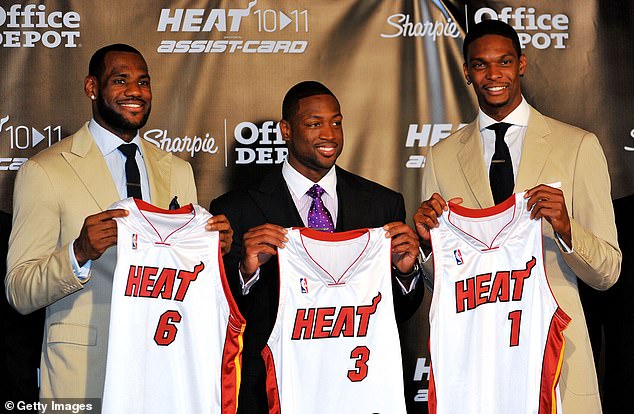 James, Wade and Chris Bosh were the top 5 picks in the star-studded 2003 NBA Draft class