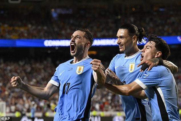 Mathias Olivera scored the winning goal for Uruguay in the final phase
