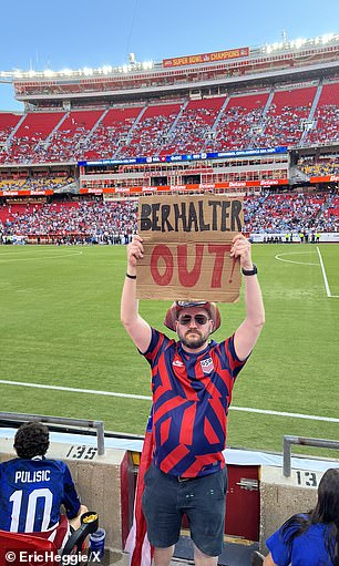 Fans made their feelings clear from the stands about Gregg Berhalter's future
