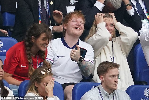 1719902242 156 England stars are treated to a private Ed Sheeran concert