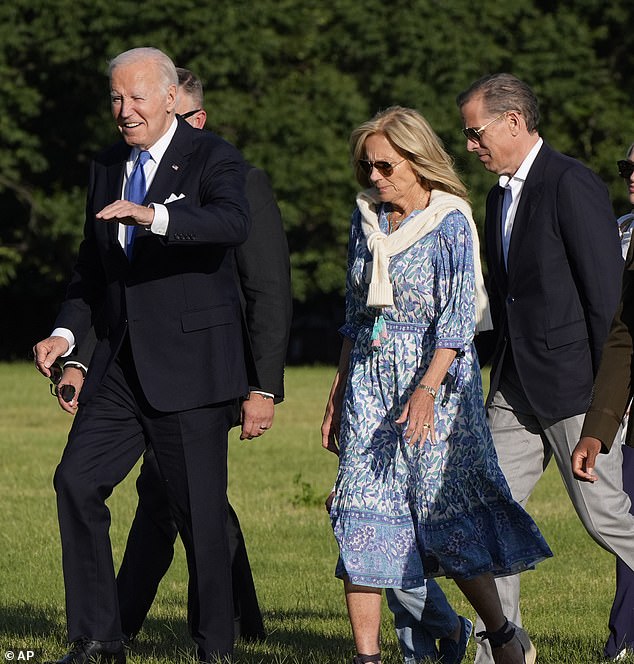The Bidens returned to the White House on Monday after retreating to Camp David for crisis talks amid calls for Biden to withdraw from the 2024 presidential race.
