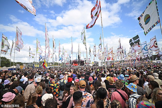 The 35,000 capacity West Holts venue had to operate a 'one in, one out' system to prevent too many people coming to see the group.