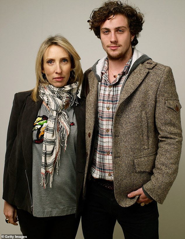 The director, 57, who married her husband in 2012 after they met three years earlier on the set of Nowhere Boy, is 23 years older than the actor, 34 (pictured in 2010)