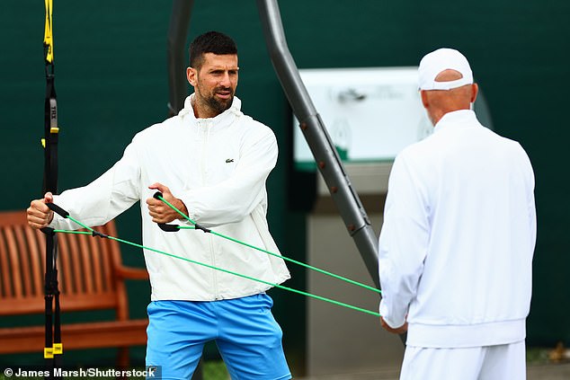Djokovic underwent a rigorous rehabilitation to be ready for the battle for an eighth Wimbledon