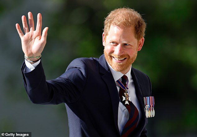 Prince Harry, who was pictured last month wearing a Household Division regimental tie and medals including his Knight Commander of the Royal Victorian Order cross, will receive a commemorative award at the ESPY Awards