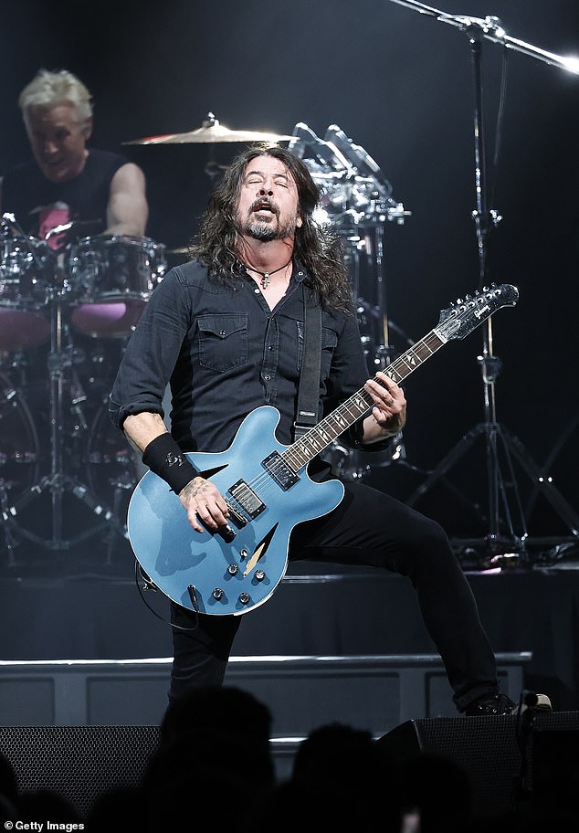 Dave as he usually looks in March with the Foo Fighters