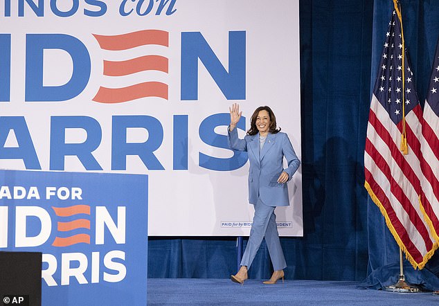 Vice President Harris takes the stage at a rally in Nevada on June 28, the day after the presidential debate