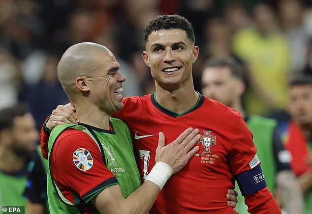 Portugal have relied on their experience for this tournament, with defender Pepe (left) aged 41