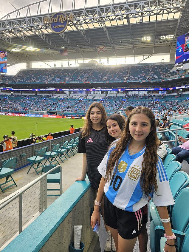 The family told Mail Sport they had travelled from Canada to see Messi in action