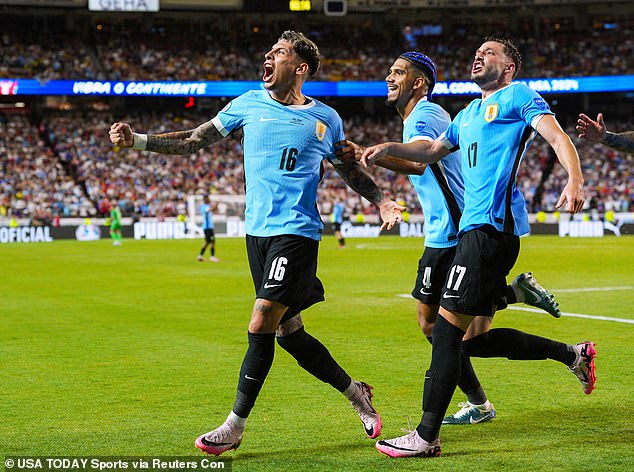 Mathias Olivera scored the only goal to help Uruguay progress to the tournament