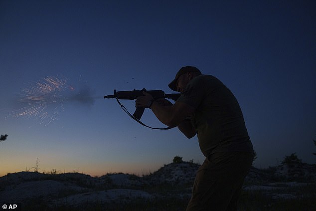 A Ukrainian soldier is seen during a training in the Donetsk region, Ukraine, on Saturday, June 29, 2024.