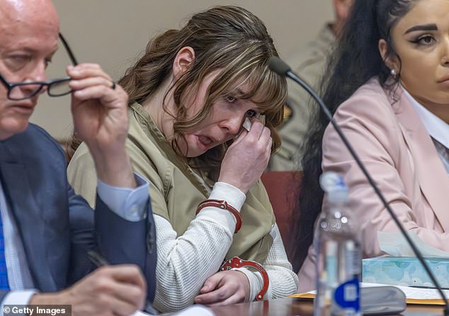 Rust gunmaker Hannah Gutierrez-Reed is serving an 18-month prison sentence on an involuntary manslaughter conviction in the fatal shooting while she appeals the jury's verdict; Hannah seen above in April