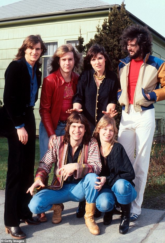 Heart is pictured in 1978 with the then line-up Roger Fisher, Howard Leese, Ann, Michael DeRosier, Steve Fossen and Nancy