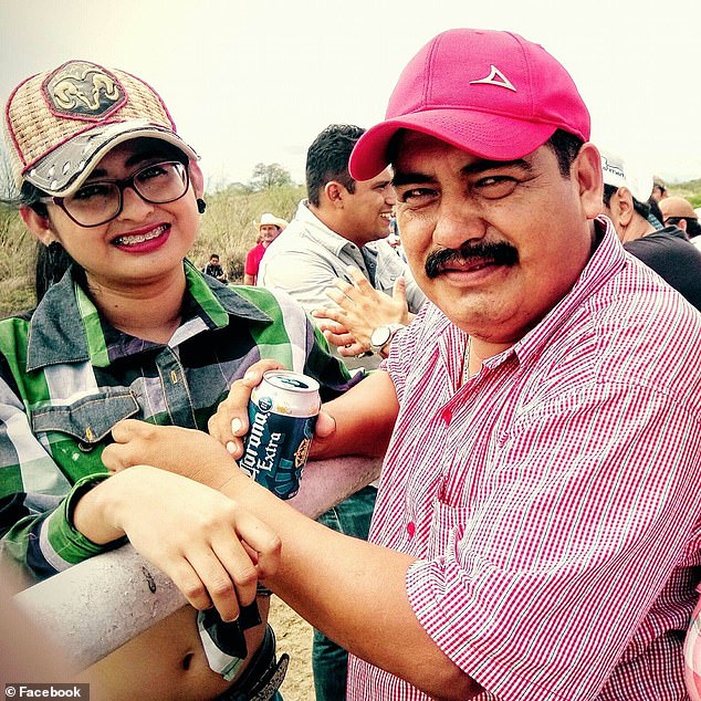While filming the gruesome footage of the 14 victims in the dump truck, one of the alleged members of the Sinaloa cartel claimed their activities were supported by Ataulfo ​​López (right), a local farmer whose daughter Lucero López (left) was murdered on May 16 while campaigning for mayor of La Concordia, a city in the southern Mexican state of Chiapas.