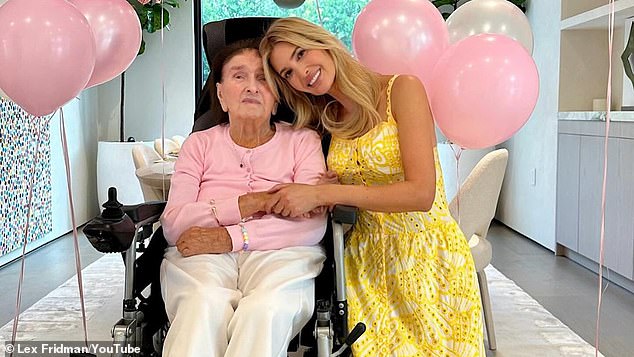 Pictured: Ivanka with her maternal grandmother, who helped raise her
