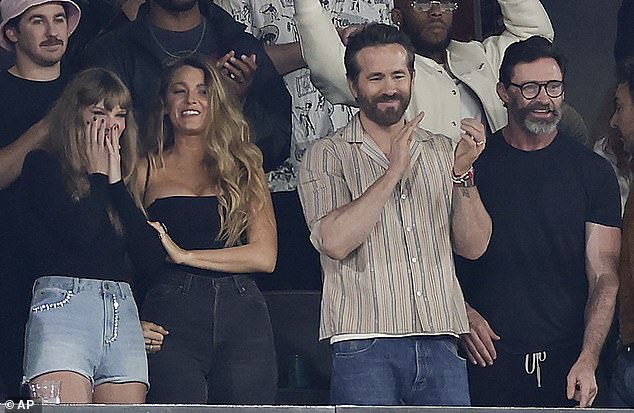 Rumors that Swift would appear in Deadpool & Wolverine began last year after she was spotted at one of her boyfriend Travis Kelce's matches with Jackman, Reynolds, and Lively in October 2023