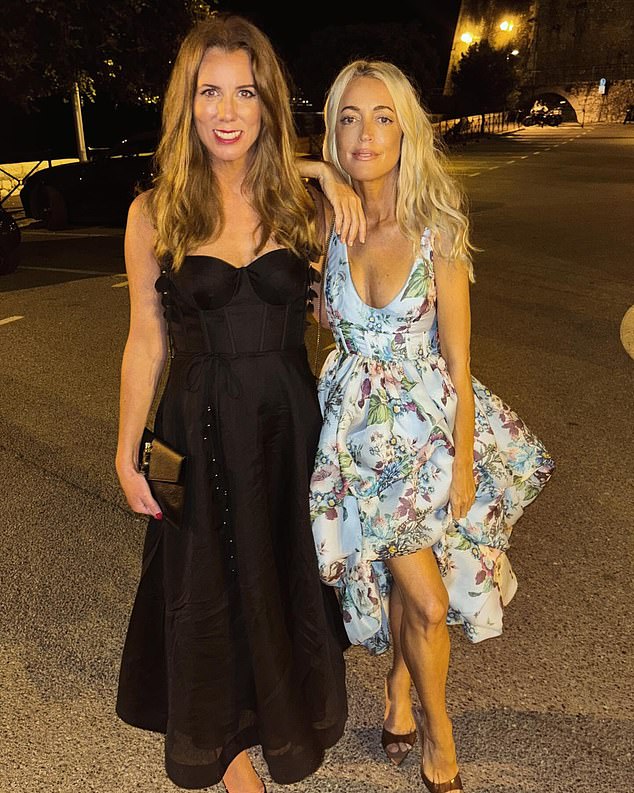 Among the high-profile stars attending the first day of festivities was Jackie 'O' Henderson, who enjoyed some time off from the Kyle & Jackie O show during her European vacation. Pictured with girlfriend Gemma O'Neill