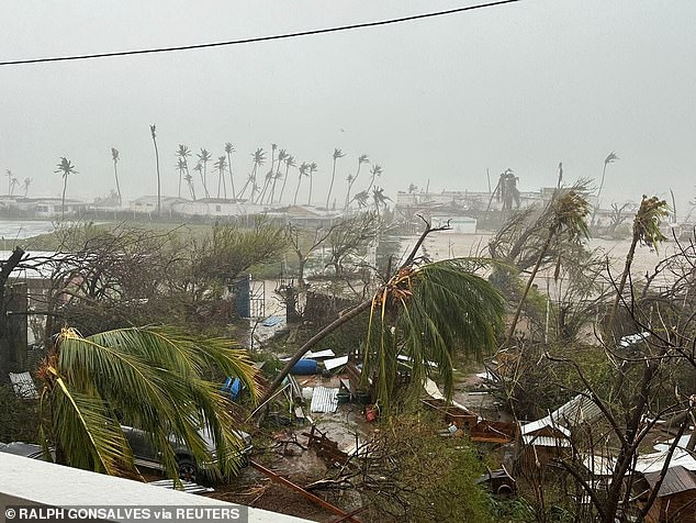 Damaged structures and trees are pictured after Hurricane Beryl passed through St. Vincent and the Grenadines