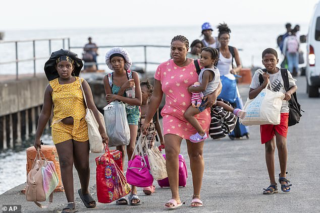 Union Island evacuees arrive in Kingstown, St. Vincent and the Grenadines