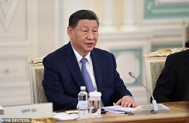 Chinese President Xi Jinping attends a meeting with Kazakhstan President Kassym-Jomart Tokayev in Astana, Kazakhstan, July 3, 2024