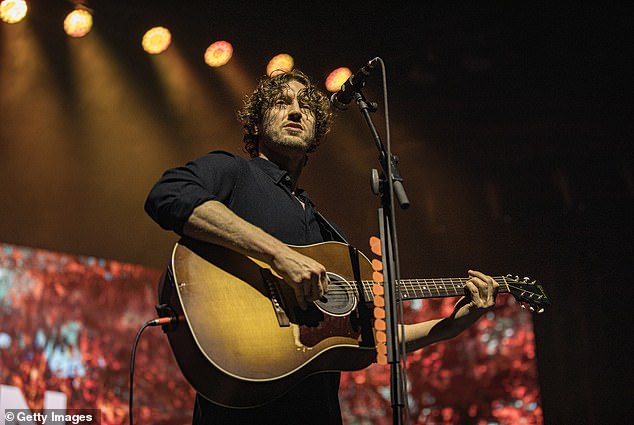 Hume's lawsuit alleges that portions of an original recording he made of the song before it was recorded by Lewis, 36, were used in the final release without his knowledge or permission. Pictured: Dean Lewis on stage in the US in May