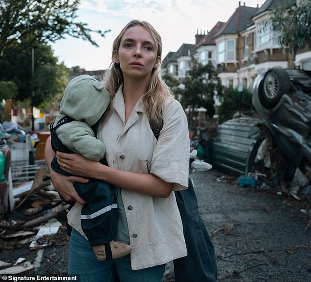 It's Jodie's second apocalyptic film in recent years, following her heartbreaking performance in the climate crisis drama The End We Start From (pictured)