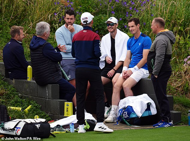 Murray is preparing to play doubles with his brother Jamie, with the pair in action on Thursday