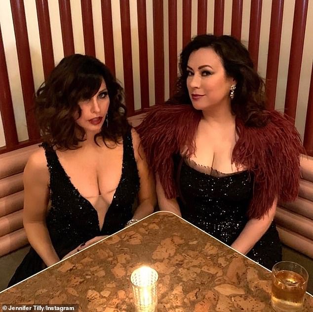 The Family Guy actress was joined on the podcast by her former leading lady Gina Gershon (left), who enthused, 
