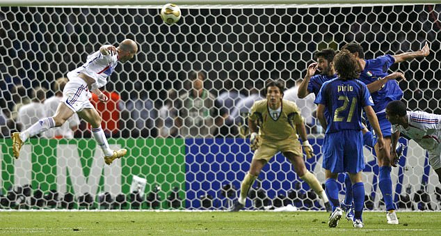 Gianluigi Buffon saved a header from Zidane in the 2006 World Cup final