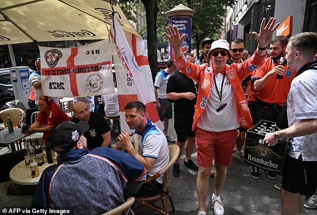 Mail Sport understands tens of thousands of people are set to descend on the German party city for Saturday's match, with no repeat of the drink restrictions previously imposed for England matches.