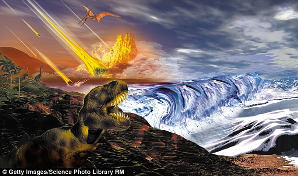 Five times, much of life on Earth has died out in what are called mass extinctions. Perhaps the most famous is the End-Cretaceous, which wiped out the dinosaurs. Artist's impression