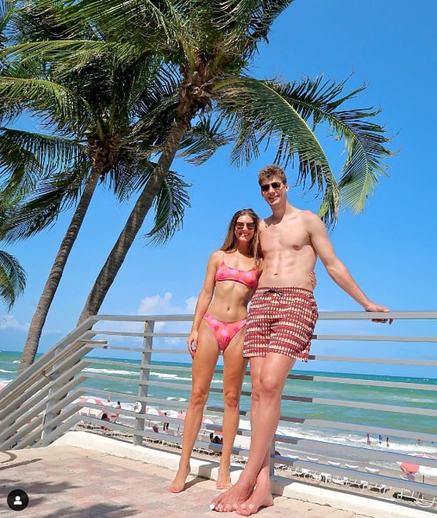 Hutchison and Filipowski were seen vacationing together last year in a photo shared on the basketball player's Instagram