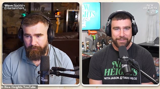 Jason and Travis Kelce are pausing their award-winning podcast New Heights for two months