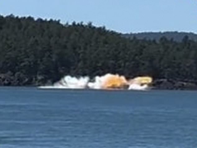 The 90-year-old died after the small plane he was piloting crashed near Orcas Island in early June, resulting in a fireball when the plane hit the water, which was captured on video