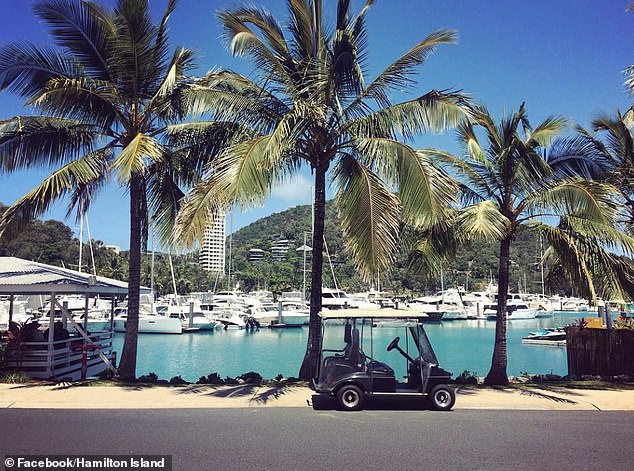 Golf carts are widely used by Hamilton Island guests to explore the island