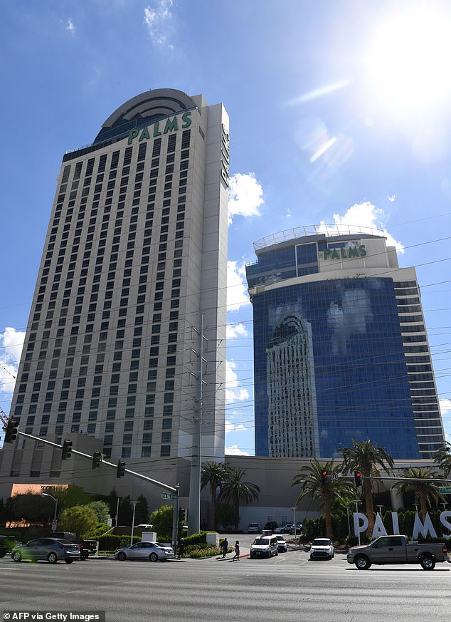 On June 12, Kendall called 911 to report he had overdosed in a hotel room at the Palms Casino Resort (pictured), according to police documents.