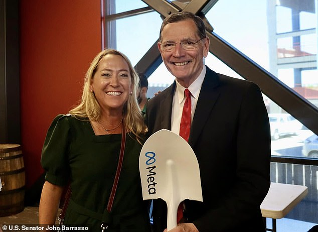 The 715,000-square-foot center is scheduled to open in 2027. Senators John Barrasso and Cynthia Lummis, both Republicans from Wyoming, were on hand for the unveiling of the plans.