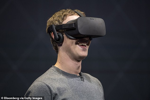 The Meta Quest, originally released in 2019, was one of the first headsets to offer wireless VR experiences. Furious fans have taken to social media to ask Mark Zuckerberg (pictured with the Oculus Rift VR Headset) to reverse the decision
