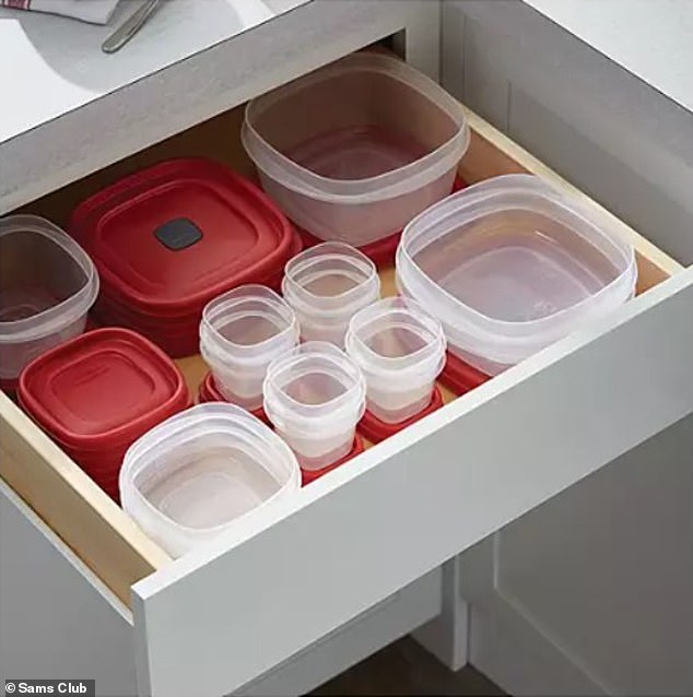 The small and medium sizes of the containers fit in small drawers and the BPA-free product can be heated in the freezer or microwave