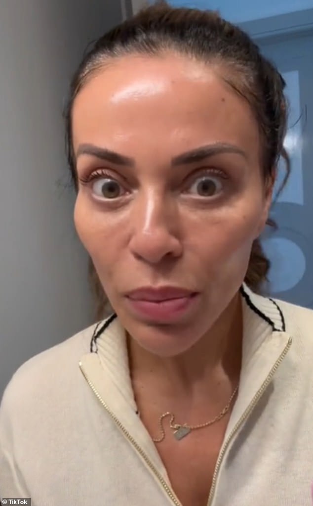 The Real Housewives of New Jersey star also gave viewers a peek at her skin after applying some serums