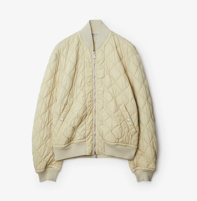He also bought this quilted Burberry bomber jacket made of crinkled nylon for $2,400
