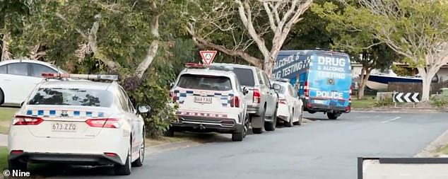 Cole is believed to have fled the scene, prompting a mass lockdown as police searched the quiet street in South Mackay (pictured)