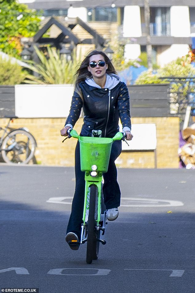 Penny went out on the electric bike, while Gerard also rented one