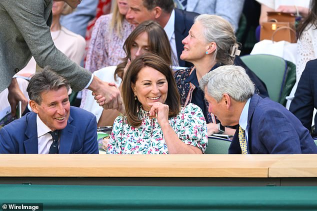 Carole and Michael Middleton had the biggest smiles on their faces as they watched the action from the Royal Box on Thursday night