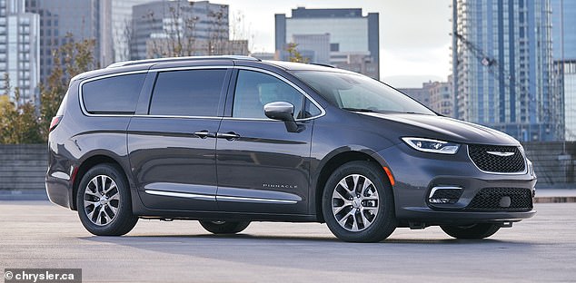 And last, but certainly not least, the third car the expert recommended avoiding is the Chrysler Pacifica Hybrid (pictured)